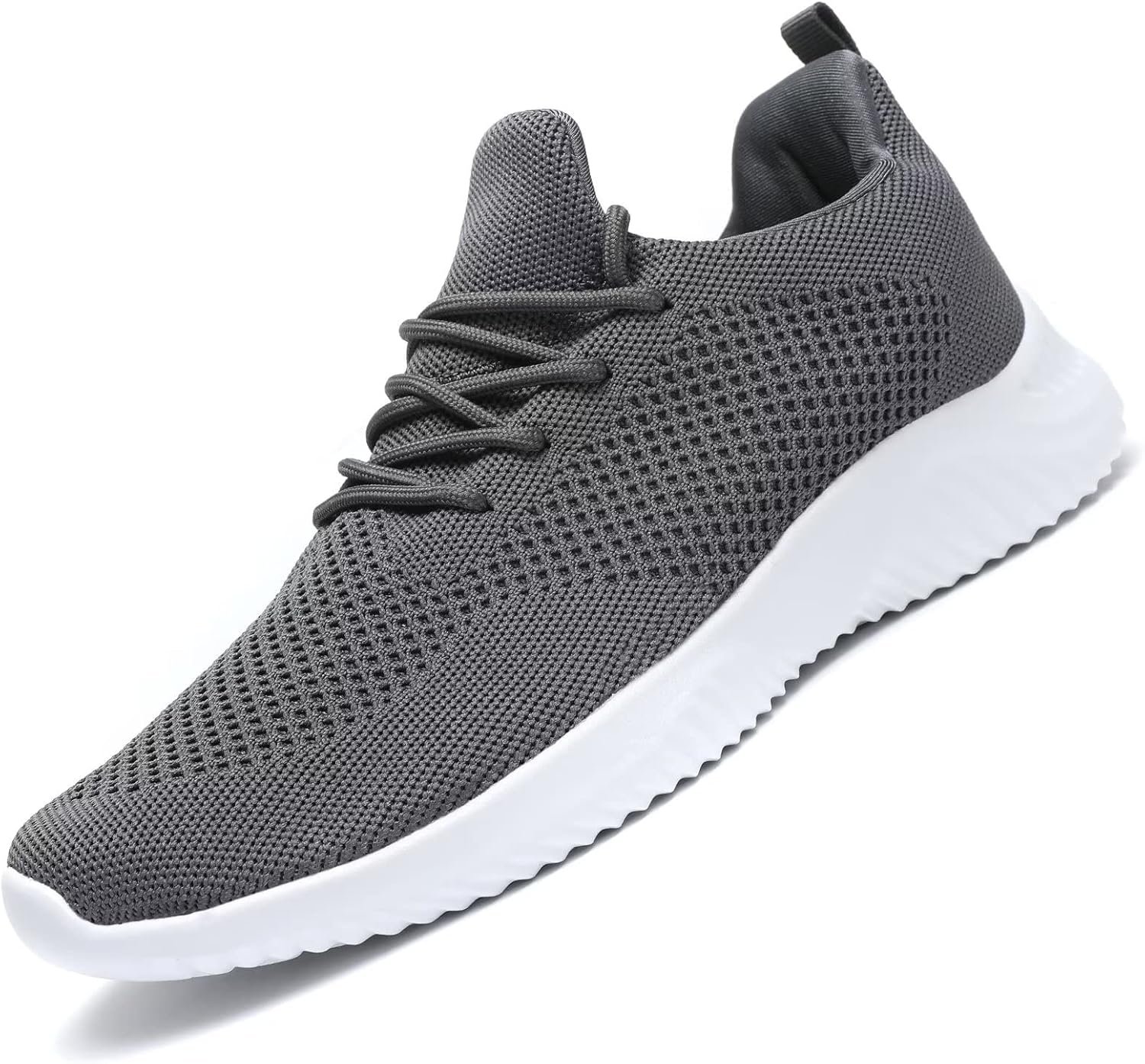 71-d3zN952L._AC_SL1500_.jpg Mens Slip-on Tennis Shoes Walking Running Sneakers Lightweight Breathable Casual Soft Sole Mesh Work Gym Trainers - Image 1