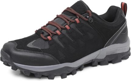 Men's Hiking Shoes Outdoor Casual Sneakers Non Slip Comfortable Breathable Walking Work Trekking Climbing Camping Travel Trail Running Grip Durable Classic Fashion