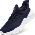 Mens Slip On Running Shoes Athletic Walking Trainers Lightweight Breathable Mesh Tennis Sneakers
