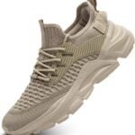 Mens Running Tennis Shoes Slip on Walking Fashion Athletic Sneakers Work Gym Shoes Comfort Lightweight Mesh Soft Sole