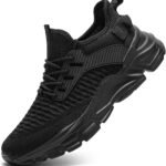 Mens Running Tennis Shoes Slip on Walking Fashion Athletic Sneakers Work Gym Shoes Comfort Lightweight Mesh Soft Sole