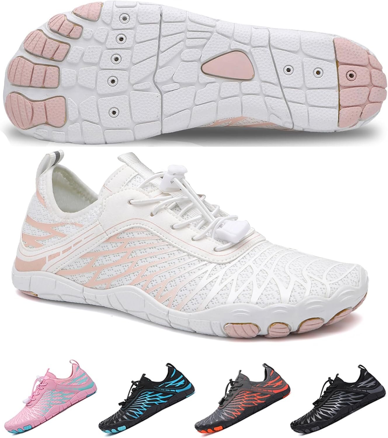 71noqk1HaDL._AC_SL1500_.jpg Hike Barefoot Shoes for Women Men, Breathable Non-Slip Athletic Footwear, Wide Toe Water Shoes for Hiking, Non-Slip Neuropathy Shoes for Women Men, Grounded Comfort wear - Image 1