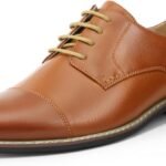 Men's classic modern formal Oxford lace-up dress shoes are the ideal choice to elevate your image in both work and social settings.