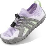 Water Shoes for Kids Girls Boys Barefoot Shoes with Adjustable Laces Quick Drying Beach Sports Non Slip Swimming Hiking